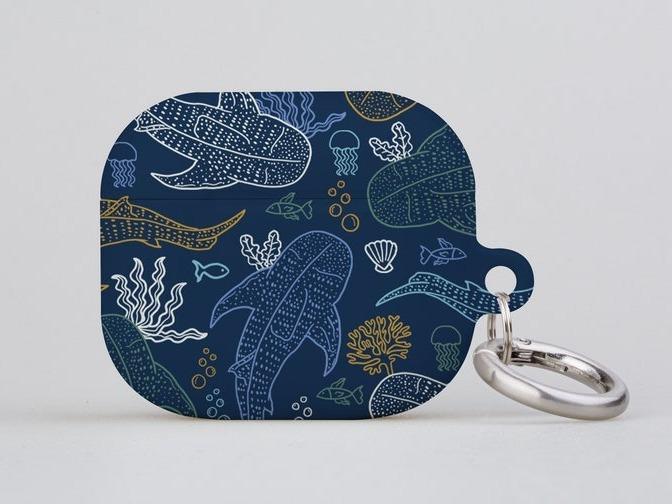 Whale Shark AirPods Case – Coral Reef Protective Cover for AirPods Pro 1/2 & Gen 1/2/3/4