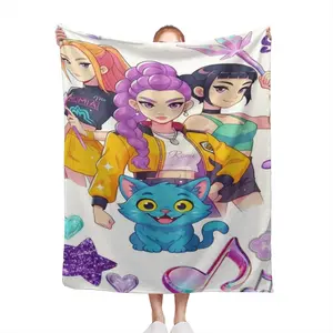 2026 New Kop  Rumi Mira Zoey Cartoon Flannel Blanket, Comfortable And Soft Home Bedroom Bed Sofa Blanket_10