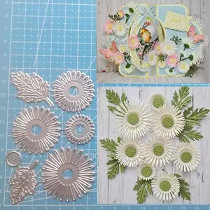 Sunflower Shape Cutting Die for Daisy Embossing Crafts, Scrapbooking, DIY Photo Album Decoration Tool, Perfect for Creative Projects, Card Making and Art Creation