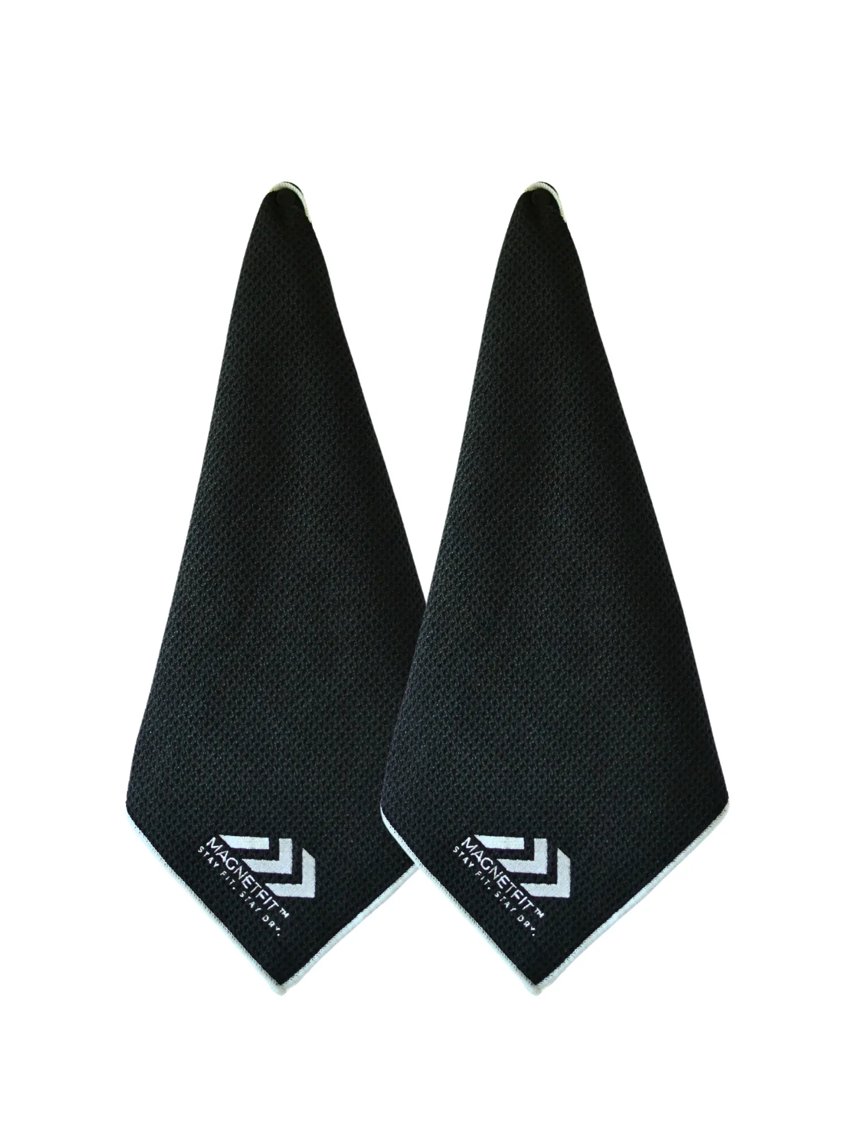 MagnetFit Towel - Removable Magnetic Gym Towel (2 Pack) Microfiber
