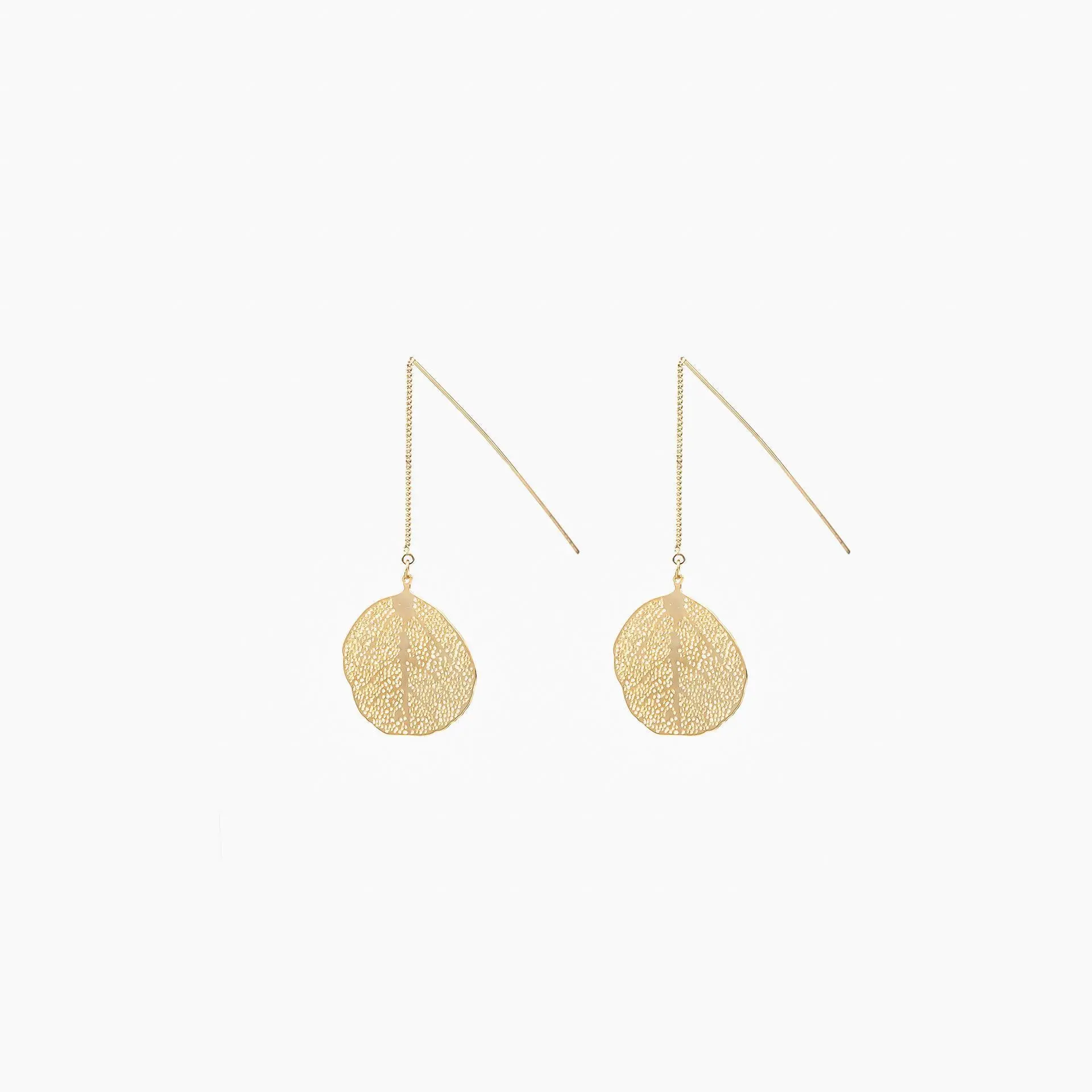Melinda Leaf Earring Threaders for Unisex