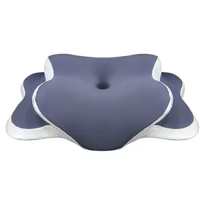 Memory Foam and Cervical Neck Pain Relief Pillow, Contour Ergonomic Orthopedic Neck Support for Side, Back, and Stomach Sleeper. NONE