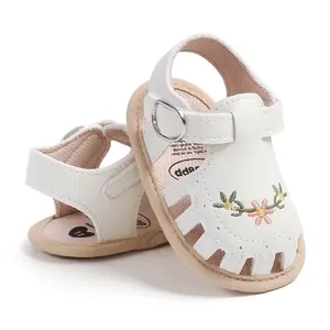Baby Girl Embroidered Floral Lightweight Sandals