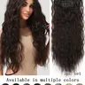 7-Piece Wavy Hair Extensions Set, Full Head Long Wave Clip-, Invisible Non-Slip Clips, Synthetic Hair, Synthetic Fiber Extensions, Synthetic Hairpieces, Multiple Colors, 24-Inch Elegant Curl Style