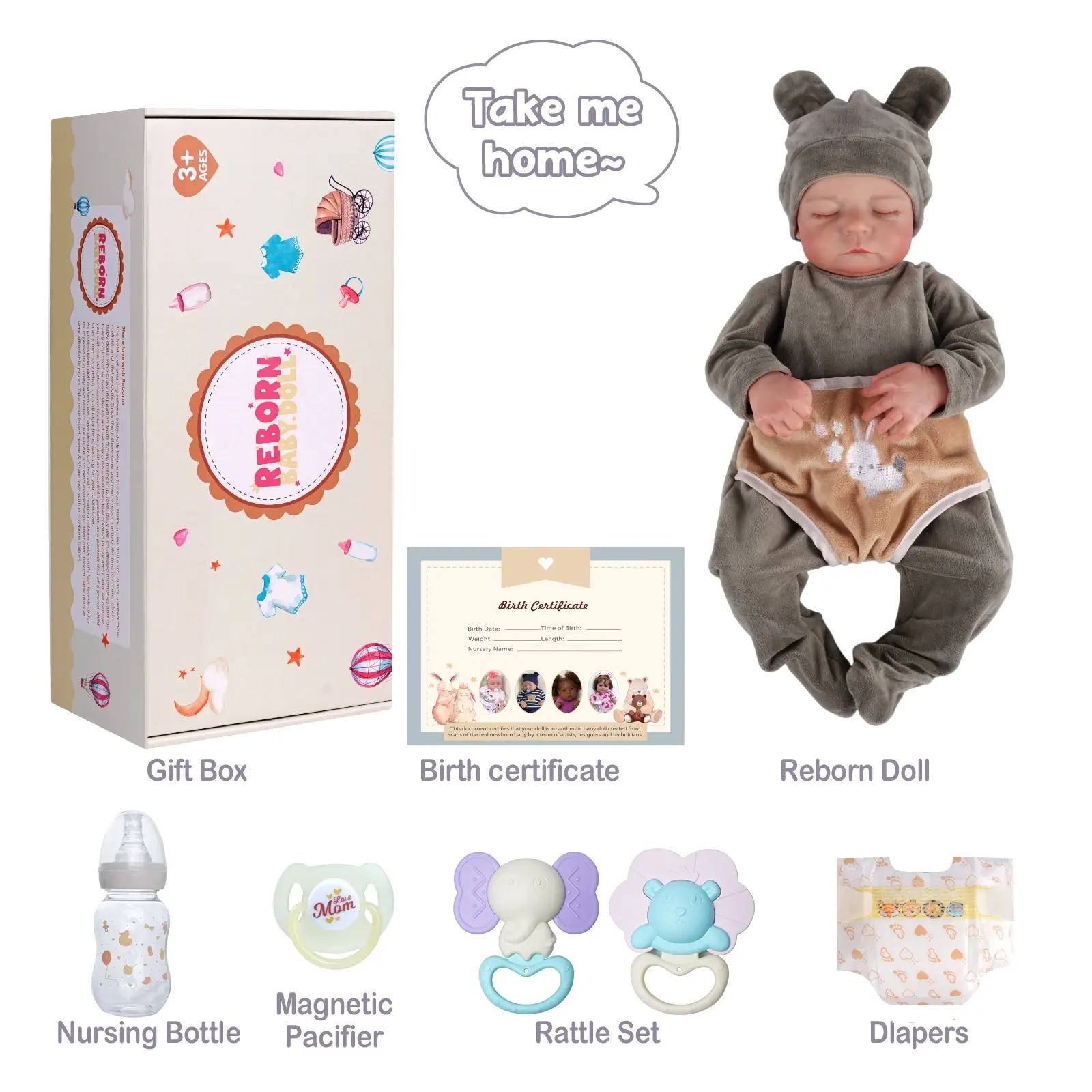 green-Sleeping Baby（Gender-neutral）