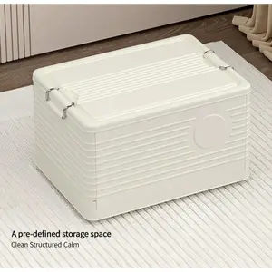 Modular Foldable Storage Box with Wheels | Stackable Design & Dustproof Lid | For Bedroom, Closet & Small Spaces | Home Storage