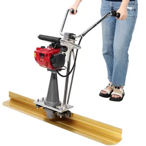 38cc 4 Stroke Gas Concrete Power Screed Cement Finishing Vibrating Motor Concrete Surface Smoother Finisher Screed With 4FT Screed