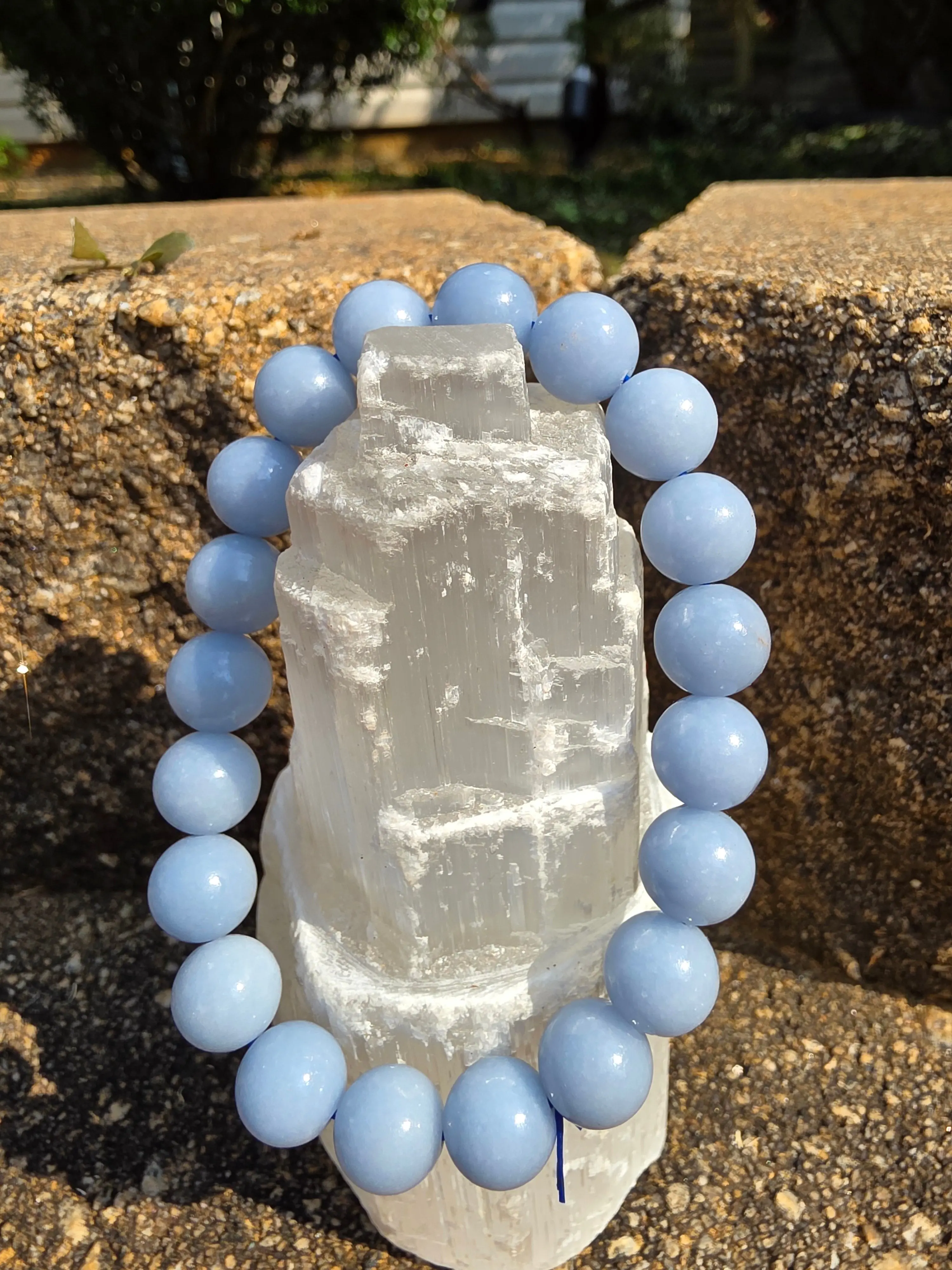Angelite Bracelet – Celestial Calm in 10mm