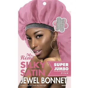Ms. Remi Silky Satin Jewel Bonnet X-Jumbo – Assorted Colors