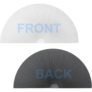 100% Light Blocking Arch Blinds for Indoor Windows - Double-Sided Pleated Shades, Strong Adhesive Blind for Living Rooms Bedrooms Offices, Easy to Cut and Install(36in x 72in)