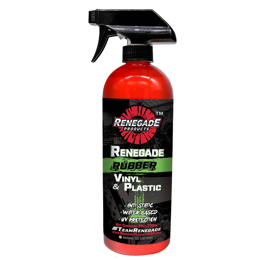 Renegade Products | Rubber, Vinyl, & Plastic Conditioner 24oz – Interior & Exterior Dressing for Trim, Tires, Dash & Engine Bay