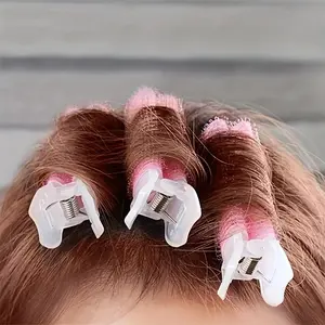 Heatless Hair Curler, 2 Counts/set Hair Root Fluffy Bangs Hair Clips, Hair Top Styling Hairpins, Hair Rollers, Bangs Curling Barrel Hair Clips, Curlers Tools, Heatless Styling Kit