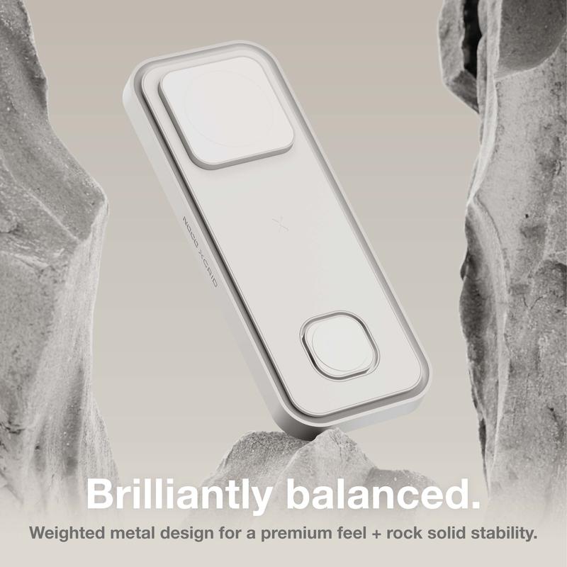 NOCO XGrid XDP3: 3-in-1 Wireless Charging Pad – For iPhone, Apple Watch, and AirPods – MagSafe Compatible, Qi2 Certified