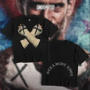UNDISPUTED CM Punk Heavy Cotton Shirt WWE Tshirt WrestleMania Fan Apparel Menswear Direct-to-garment Breathable Printing