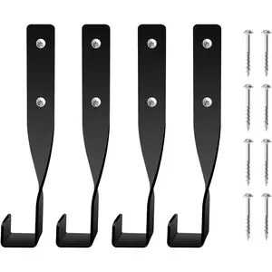 4PCS Chainsaw Wall Mount Holder Backpack Blower Rack Accessories and Tools for Garage Wall，Weed Eater String Trimmer Hanger Buddy Chain Saw Storage Rack Hook (4 Pcs)