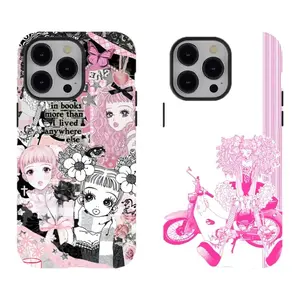 Unique Harajuku Kawaii Miwako Paradise Kiss Anime Manga Fashion Design Shojo Otaku Pop Culture Aesthetic Perfect Fan Gift Drop Resistant PBT TPU Protective Case For Apple iPhone 17 Pro Max 16 15 14 13 12 11 Plus.