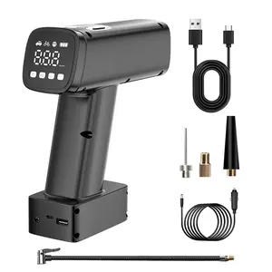 Smart Car Inflatable Pump, Car Tire Portable Air Compressor, Digital Tire Inflator, Car Wireless Air Pump For Cars, Motorcycles, Bicycles, Cordless Tire Inflator