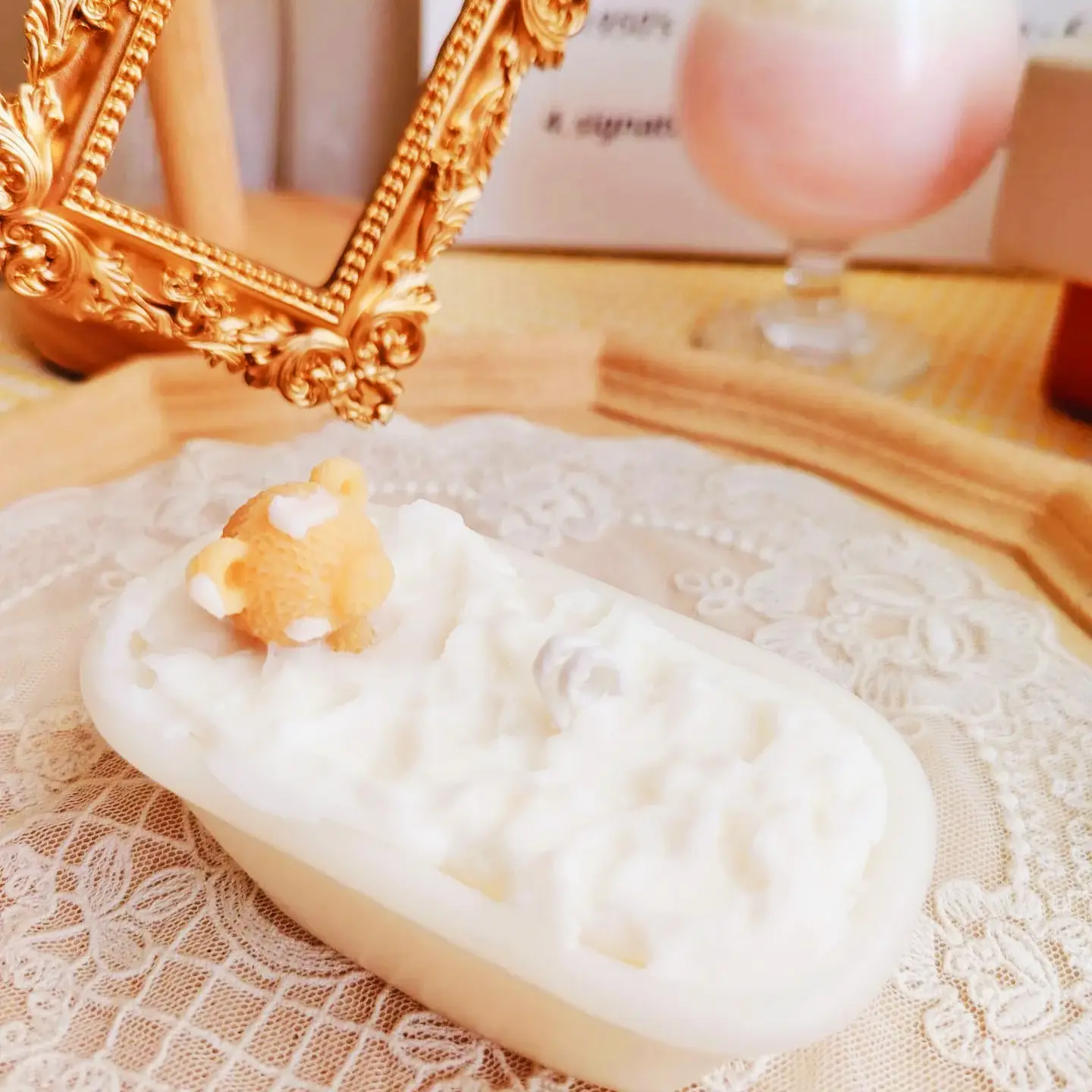 Baby Bear Bath Candle