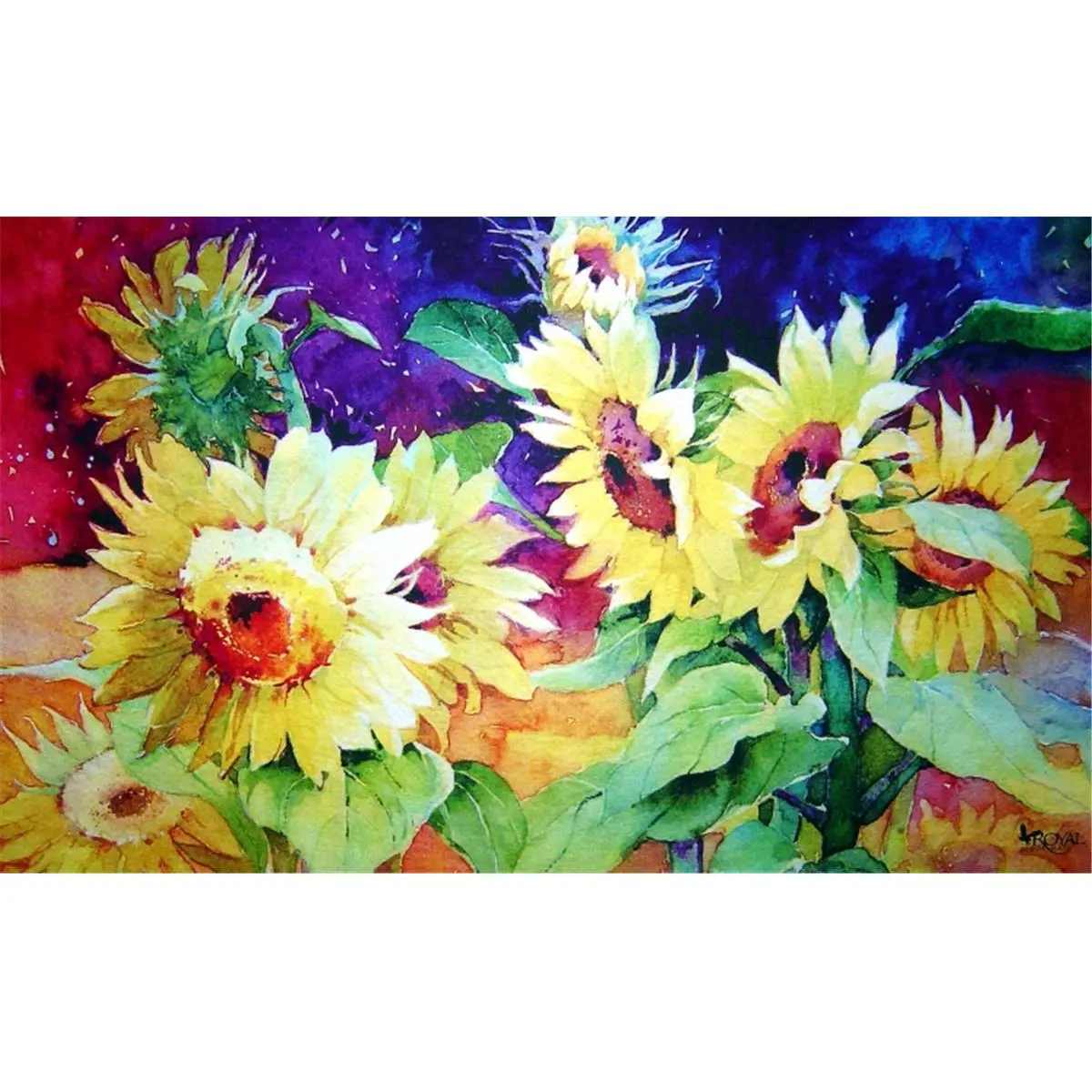 Summer Sunflower Door Mat