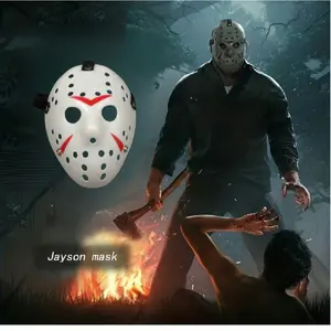 1pc Friday the 13th Jason Hockey Mask, Plastic Street Style, Halloween Party Costume Accessory, Horror Movie Icon Costume Prop Spooky Scary