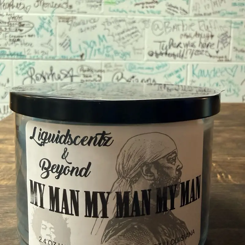 16 OZ MY MAN MY MAN MY MAN CANDLE 16 OZ MY MAN MY MAN MY MAN CANDLE