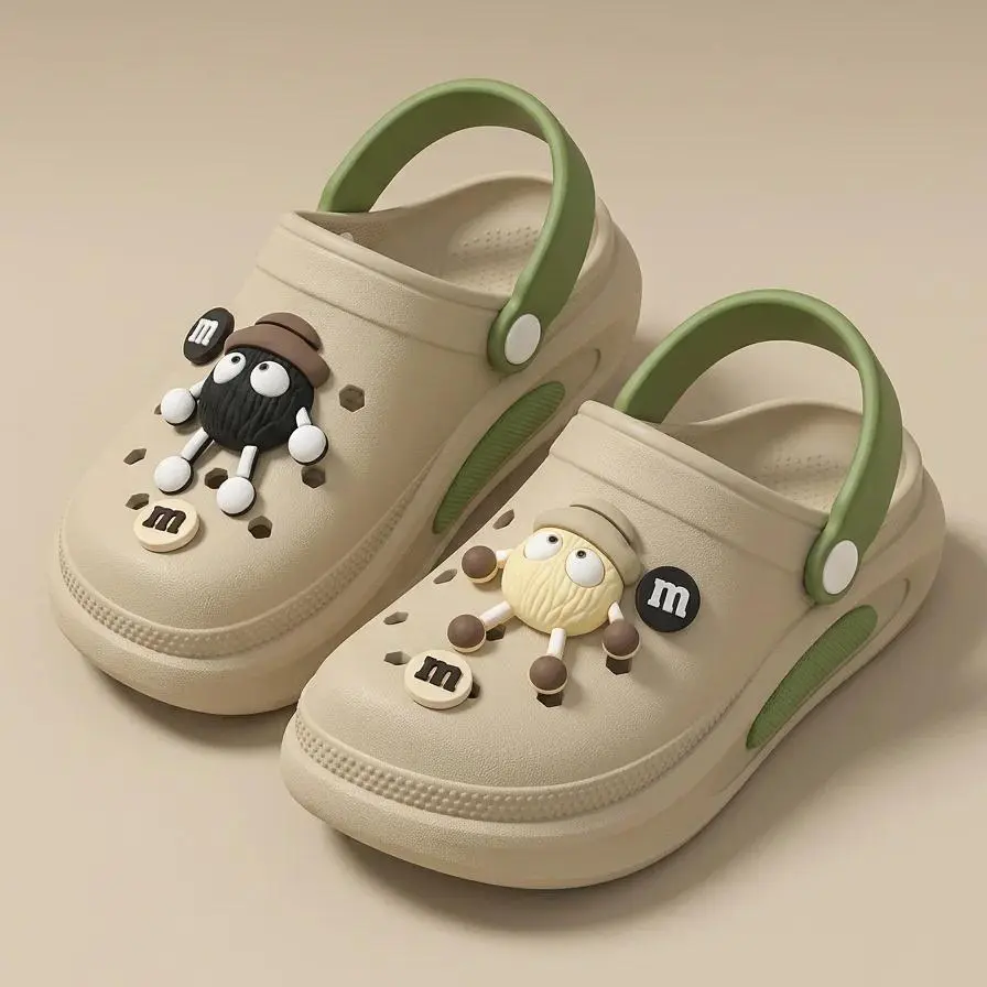 Women Clogs Summer EVA Garden Slippers Cute 3D Charms Beach Sandals Soft Breathable Anti Slip Casual Shoes