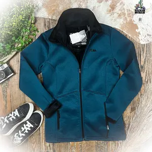 Heather Knit Jacket - Teal