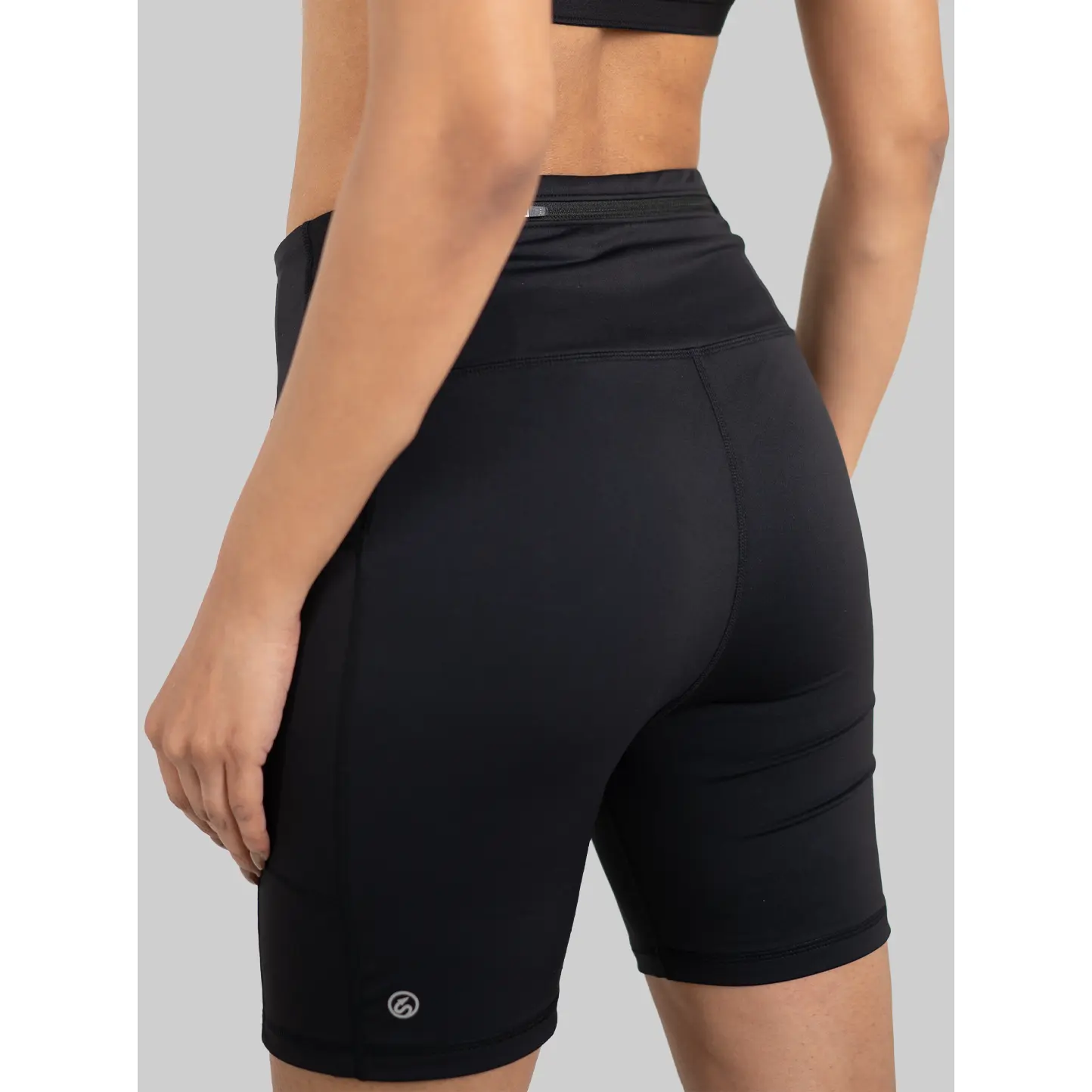 5 Pockets Marathon Running Half Tights, Athletic Style Women's Sports Shorts