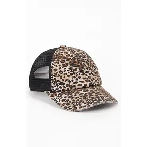 John Galt Women's Leopard Trucker Hat