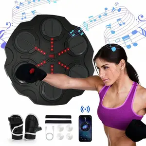 2026 Music Boxing Machine, Summer Sports Body Building Equipment, Wall-Mounted Bluetooth Smart Punching Bag Toy With Boxing Gloves, Electronic Music Game Training Mat Toy To Improve Children's Hand-Eye-Ear Coordination, Reaction Ability