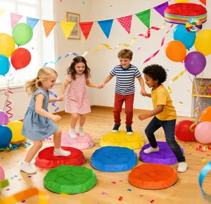 Kids Stepping Stones, Durable Non-Slip Balance Stones, Indoor Outdoor Toddler Toys for Developing Balance & Coordination Skills