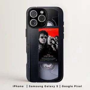 VHS Tape Phone Case, The Lost Boy - Halloween Cover for iPhone 17 16 15 14 13 12 11 & Galaxy S25-S21, Scream, Horror Movie Merch, Halloween Gift, Scary Movie Accessory,