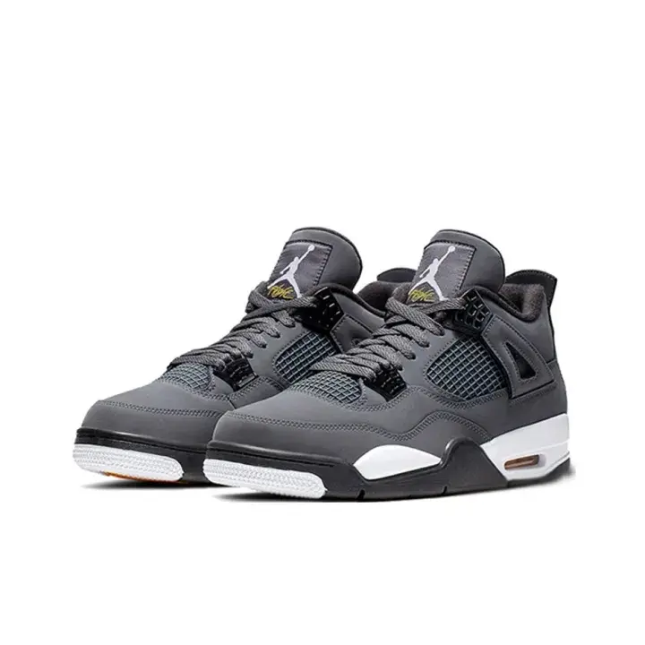Dark Grey White High Top Streetwear Sneakers, Unisex Fashion Athletic Shoes, All Day Cushion Support, Daily Casual Sneakers, Wide Feet Friendly, Original Shoe Box Included