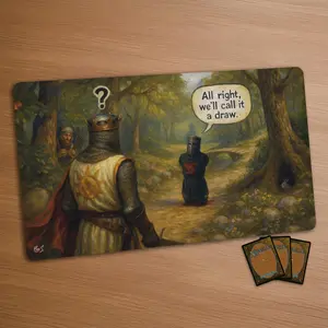 Funny MTG Playmat Monty Python Black Knight Mousepad Anime Monster Gaming Mouse Pad Anime Desk Mat Office
