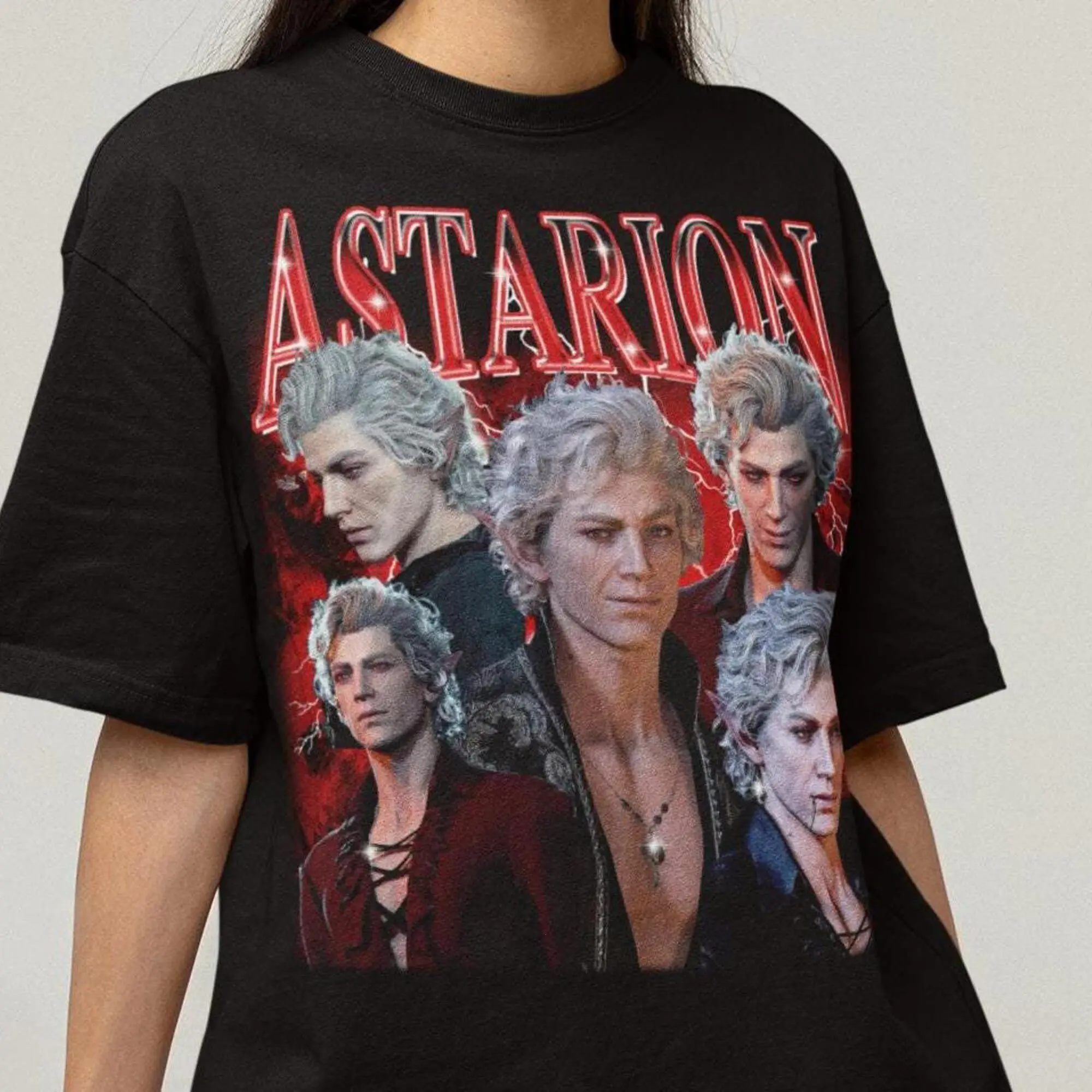 Unisex Baldurs Gate 3 Astarion Gaming T-Shirt, Videogame Unisex Baldurs Gate 3 Astarion Gaming T-Shirt, Videogame