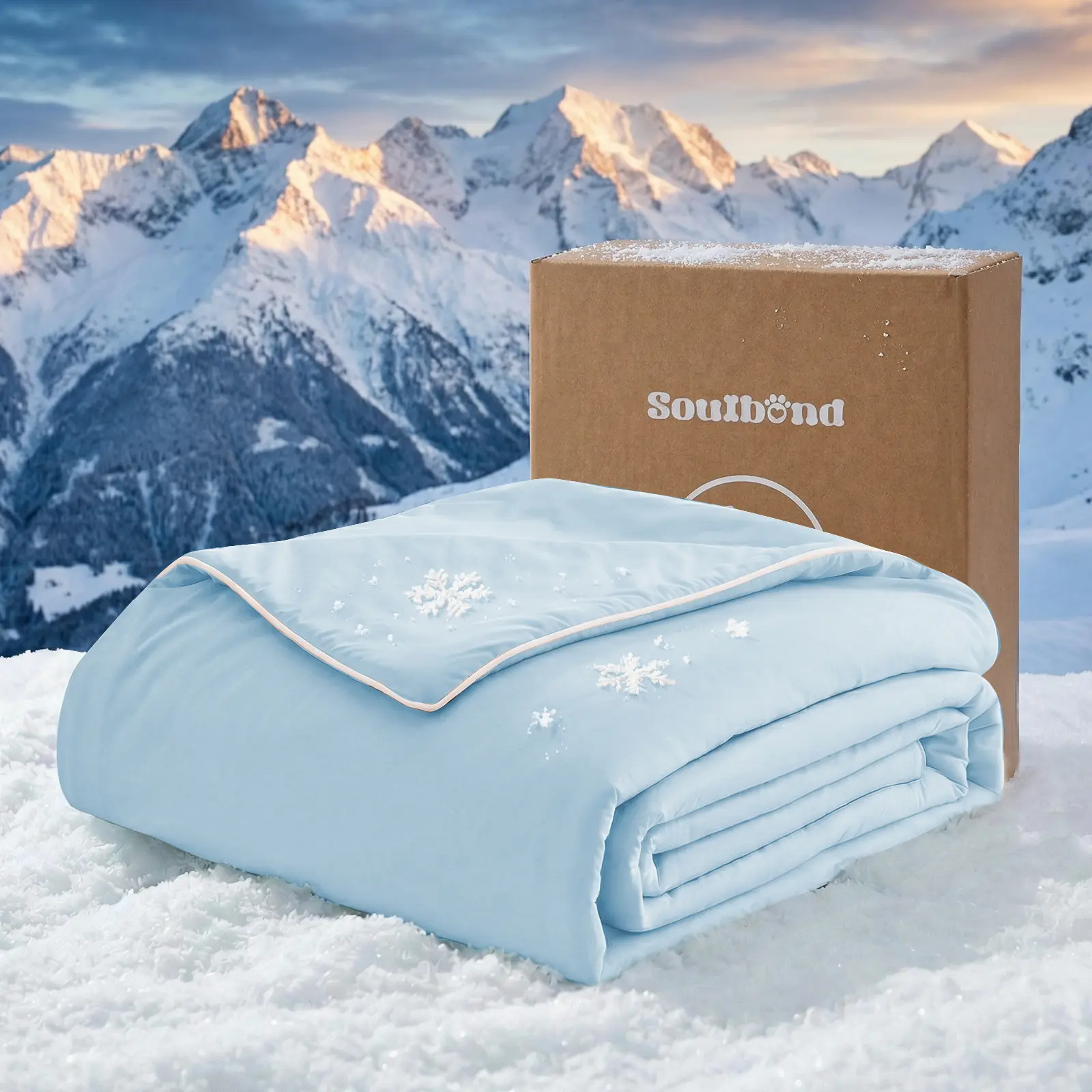 Soulbond Pet Cooling Blanket for Dogs & Cats - Machinewash Easy, Heat Dissipation, Multi-Sizes, Skin-Friendly, Washable Breathable Throw for Couch & Bed