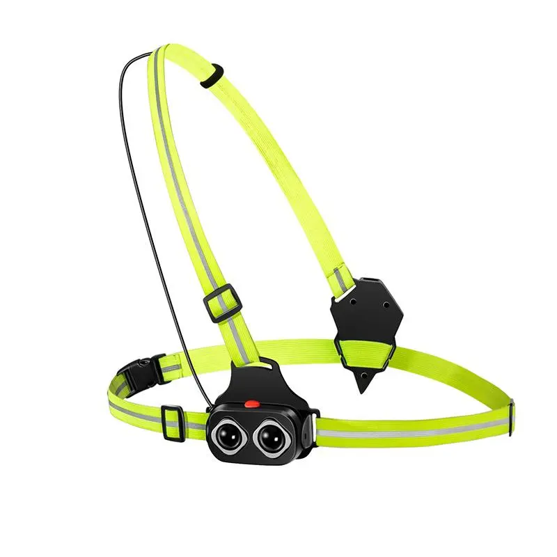 Sports Outdoor Running Light Chest Light, Highlighting USB Sports Light Night Running Warning Light Mountaineering Light