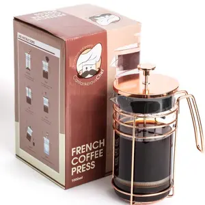 Thick Glass and Stainless Steal Coffee and Tea Press