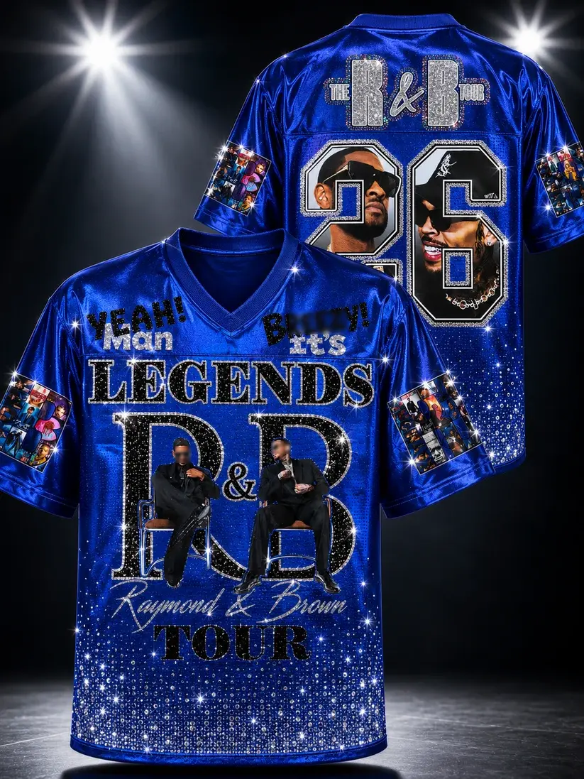 The R&B TOUR 2026 Timeless Design for Your Daily Look Football Jersey GIFT FOR FANS