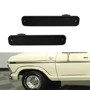 2PCS Smoked Lens Front OR Rear Side Marker Light Lamps For 73-79 Ford F150/F250/F350 Bronco E100 E150 E250 E350 Replace OEM D3TZ15A201A, FO2550101
