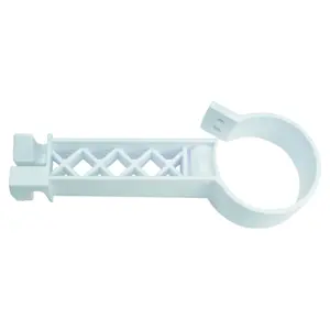 212 MAIN Field Guardian Pipe Clamp Insulator - White, HDPE Plastic, Conductor-Holding Dog & Cat Training Aid
