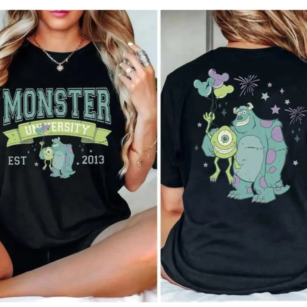 Two-Sided Vintage Monsters University Shirt, Monsters University Shirt, Mike and Sully Shirt, Movie Shirt, Monsters Inc Tshirt, Monsters Family Hoodie, Magic Kingdom, Family Shirts, Jame, Sully Shirt, Monsters Movie Shirt, Trendy Sweatshirt, Top