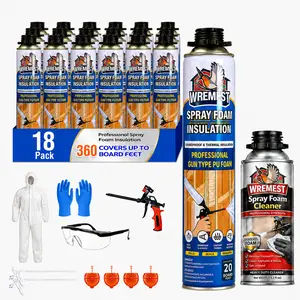 5.66/in Insulation Spray Foam,  Spray Foam Insulation, High Density ClosedCell Polyurethane Wide Spray Foam Kit for ReducedEnergyBills,Easy DIY Use for Walls, Ceilings, Attics and GarageDoors