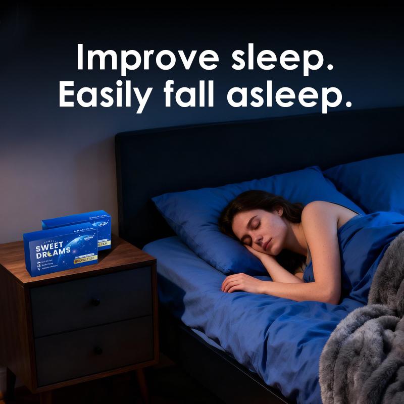 Quick sleep SWEET DREAMS Buccal Film: Zero Sugar Melatonin for Deeper, Natural Sleep Support Healthcare Fitness