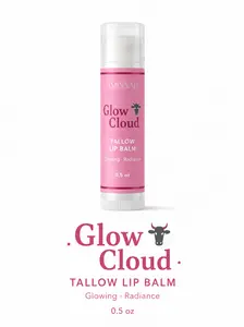 Glow Cloud  Beef Tallow Lip Balm, beef tallow lip balm , orange flavor lip balm