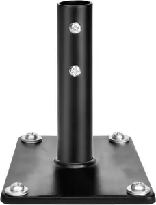 Universal Weathervane Steel Roof Mount Bracket with Hardware, Heavy Duty Outdoor TV Antenna Mounting Pole Post Mounts