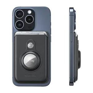 Magnetic Wallet with AirTag Slot Works with All Magsafe Compatible Cases