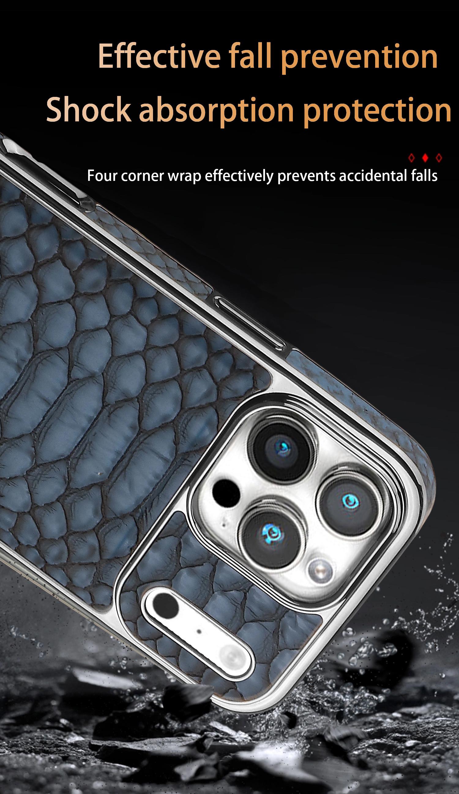 Luxury Business Vegan Faux Snake Skin Case - Compatible with iPhone 17/16/15/14/13/12 Pro Max | Electroplated Soft Edge Full-Body Shockproof Cover Luxury Business Vegan Faux Snake Skin Case - Compatible with iPhone 17/16/15/14/13/12 Pro Max | Electroplated Soft Edge Full-Body Shockproof Cover