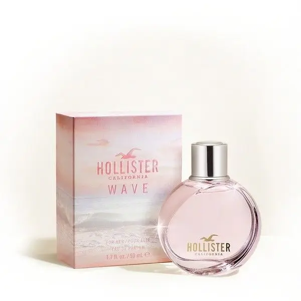 Hollister Wave Eau De Parfum for Women 3.4 oz Soft Floral Daydream Fragrance Gift for Women US Origin Starfruit Quince Orchid Hibiscus Women's Exotic