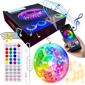 Smart RGB Neon LED Strip Light, Voice Controlled LED Lights with APP & Remote Control, Music Sync, Sound Reactive, Home Decor, Party, Outdoor
